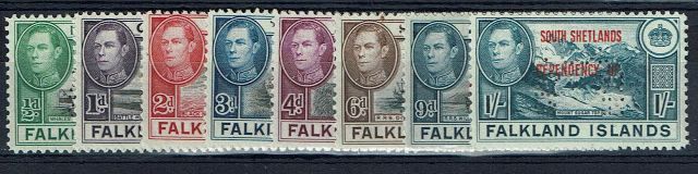 Image of Falkland Island Dependencies SG D1S/8S LMM British Commonwealth Stamp
